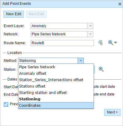 Locate the measure by coordinates Locate the measure by coordinates